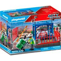 PLAYMOBIL city action - goederenmagazijn constructiespeelgoed (70773) - thumbnail