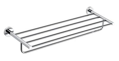 Dubbele Handdoekhouder Sapho X-Round Hangend met Plankopslag 65 cm Chroom