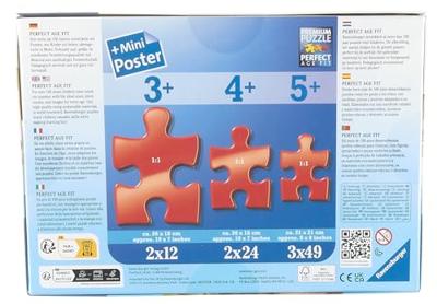 Ravensburger puzzelsset schattige pony's - 3 x 49 stukjes - thumbnail