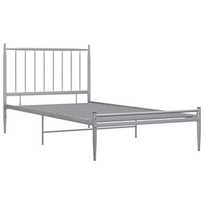 Bedframe metaal grijs 100x200 cm