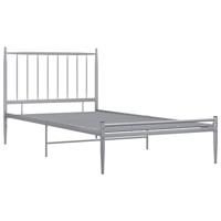 Bedframe metaal grijs 100x200 cm - thumbnail