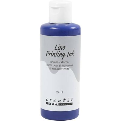 Creativ Company Linoleum verf, blauw, 85 ml/ 1 fles