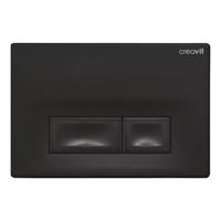 Drukplaat BWS Hakoda Met Dubbele Druktoetsen Mat Zwart - thumbnail