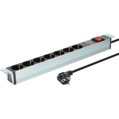 Digitus DN-95407 19 inch Stekkerdoos voor patchkast 1 HE Geaarde contactdoos Zwart Digitus DN-95407 19 inch Stekkerdoos voor patchkast 1 HE Geaarde contactdoos Zwart