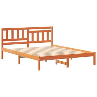 Bedframe Wasbruin 140 x 200 cm Massief grenenhout Bedframe Wasbruin 140 x 200 cm Massief grenenhout