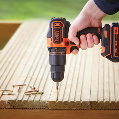 Schroevendraaier Black & Decker BDCHD18KB