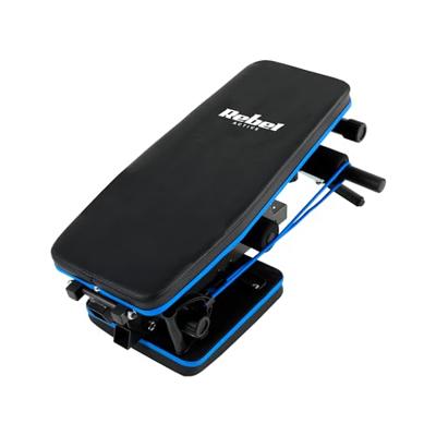 REBEL ACTIVE Schuine trainingsbank met beensteunen en elastische banden