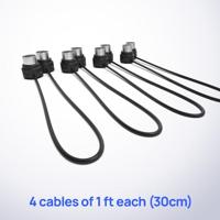 CME 4-pack 5-pins DIN MIDI kabels 30 cm - thumbnail
