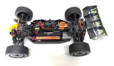 Absima 1:12 EP Buggy Neon Furry 4WD BL RTR Green Brushless 1:12 RC auto Elektro Buggy 4WD RTR 2,4 GHz Incl. accu en lader