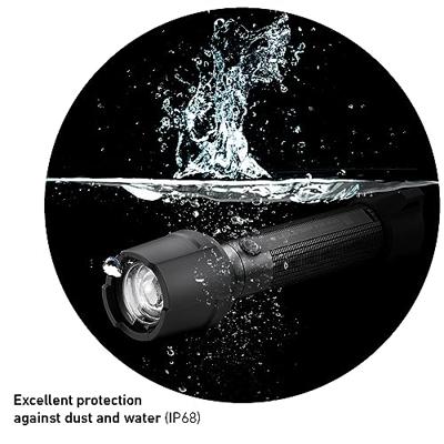 Ledlenser P7R WORK oplaadbare LED zaklamp - 1200 lm - 240 meter - incl. accu