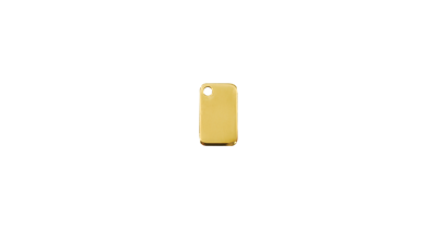 Rectangle koperen dierenpenning small/klein 1,37 cm x 2,22 cm RedDingo - Reddingo