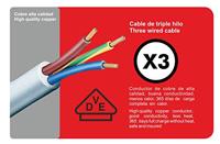 4-voudige Stekkerdoos met Schakelaar Silver Electronics Wit Afmeting 3 m - thumbnail