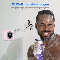 MEDION P66096 Douche radio met Bluetooth (Badkamerradio, FM radio, zuignap, LED display, IPX6 waterproof, geïntegreerde oplaadbare batterij, MD43884) roze - thumbnail