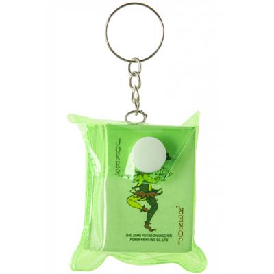 LG Imports sleutelhanger mini kaartspel junior 6 cm groen LG Imports sleutelhanger mini kaartspel junior 6 cm groen