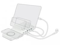 Qi oplader + USB hub - thumbnail