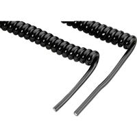 Monacor 0060200 Microfonspiraalkabel Zwart 1 stuk(s) - thumbnail