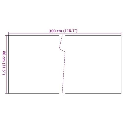 VidaXL Balkonscherm 300x80 cm poly rattan zwart