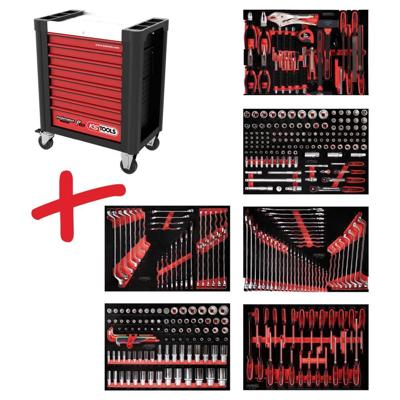 KS Tools 8106366 Werkplaatswagen Kleur (specifiek): Zwart, Rood