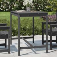 Tuintafel 121x82,5x110 cm massief grenenhout grijs - thumbnail