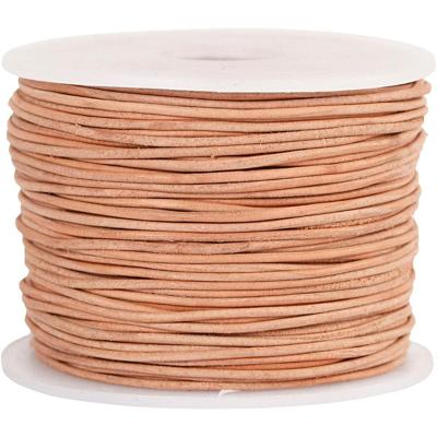 Creativ Company Leerkoord, dikte 1 mm, beige, 50 m/ 1 rol