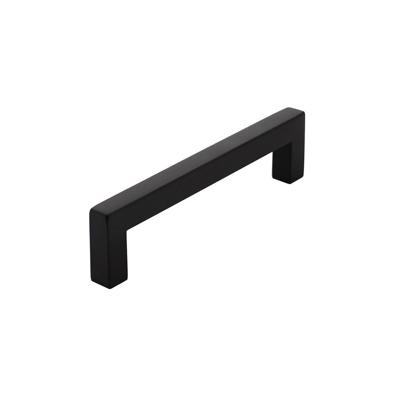 Meubelgreep vierkant 12x12x108mm boormaat 96mm zwart