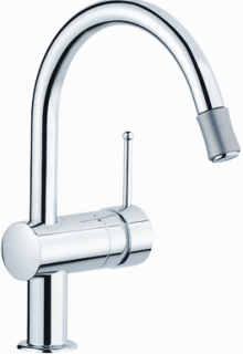 GROHE Minta Keukenkraan - hoog - draaibare/uittrekbare ronde uitloop - chroom 32918000