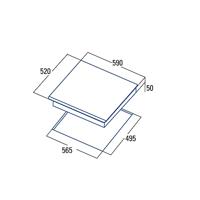 Inductiekookplaat Cata 08026002 60 cm 7400 W - thumbnail