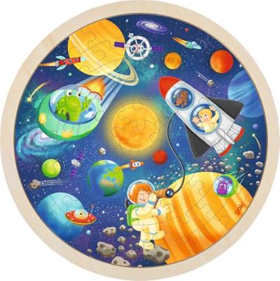 Goki houten legpuzzel rond ruimtevaart, 57st.