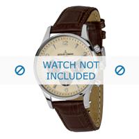 Jacques Lemans horlogeband 1-1654E Leder Bruin + standaard stiksel - thumbnail