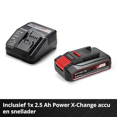 Einhell TE-CD 18/44 Li-i (1x2,5Ah) Power X-Change Accu-klopboor/schroefmachine 2 snelheden Incl. accu, Incl. lader Einhell TE-CD 18/44 Li-i (1x2,5Ah) Power X-Change Accu-klopboor/schroefmachine 2 snelheden Incl. accu, Incl. lader