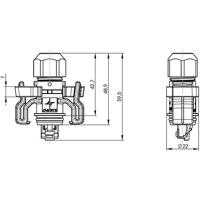Telegärtner 100023013 RJ45-stekkerset variant 6 Stekker, recht Aantal polen: 8P8C Lichtgrijs 1 stuk(s) - thumbnail