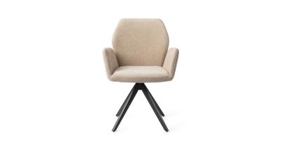 Jesper Home Misaki eetkamerstoel Funky Fudge turn black