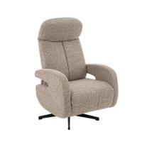 LABEL51 Fauteuil Esbjerg - Mushroom - Royal Boucle - Manueel Verstelbaar - thumbnail