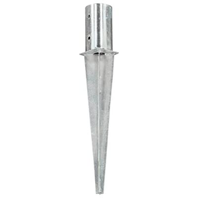 VidaXL Grondpinnen 6 st 8x61 cm gegalvaniseerd staal zilverkleurig VidaXL Grondpinnen 6 st 8x61 cm gegalvaniseerd staal zilverkleurig
