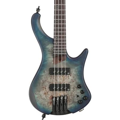 Ibanez EHB1500 Bass Workshop Cosmic Blue Starburst Flat headless basgitaar met gigbag