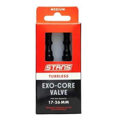 STANS Stan&apos;s tubeless exo-core valves - medium - black