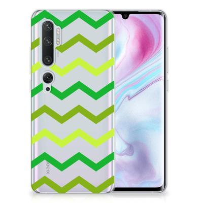 Xiaomi Mi Note 10 Pro | TPU bumper | Zigzag Groen