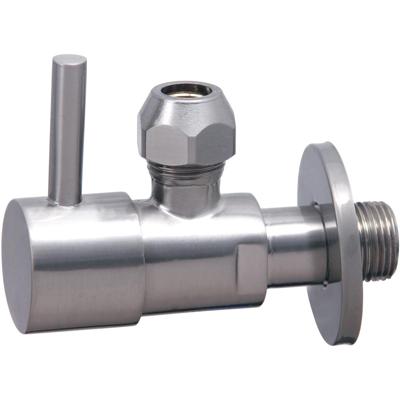 Xellanz Minimal Hoekstopkraan - 3/8x3/8 - of Knel - 10mm - Geborsteld Staal PVD