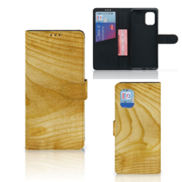 Xiaomi Mi 10 Lite Book Style Case Licht Hout - thumbnail