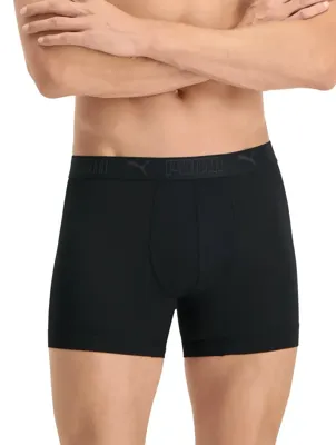 Puma Sport Boxershorts Microfiber 2-pack Zwart-S