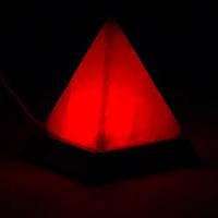 Himalaya Zoutlamp USB Wit Piramide (ca. 400 gram) 9 cm - thumbnail