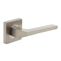 Intersteel Deurkruk Ben op vierkant rozet - nikkel mat - thumbnail