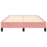 Bedframe fluweel roze 120x190 cm - thumbnail