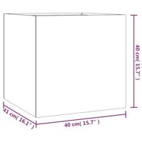 VidaXL Plantenbak 40x41x40 cm cortenstaal - thumbnail