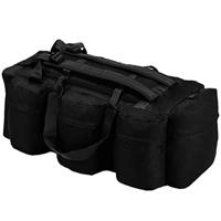 VidaXL Plunjezak 3-in-1 legerstijl 45 l zwart - thumbnail