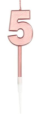 Cijferkaars 5 Metallic Roségoud