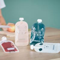 Set met 20 herbruikbare flessen BABYMOOV blauw - thumbnail