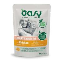 OASY Chunks in gravy Light in Fat Chicken - nat kattenvoer - 85g - thumbnail