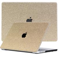 Lunso MacBook Air 13 inch (2022-2025) cover hoes - case - Glitter Goud - thumbnail