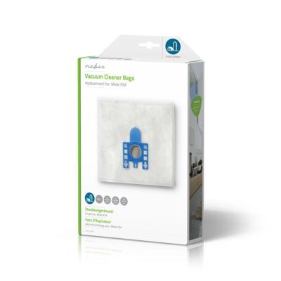 Nedis Stofzuigerzak | 4 Stuks | Synthetisch | voor Miele | Wit | 1 stuks - DUBG220MIE4 DUBG220MIE4